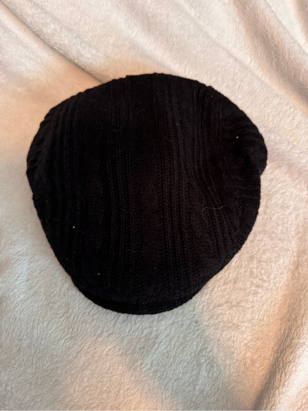 Lids Black Knit Newsboy Cap